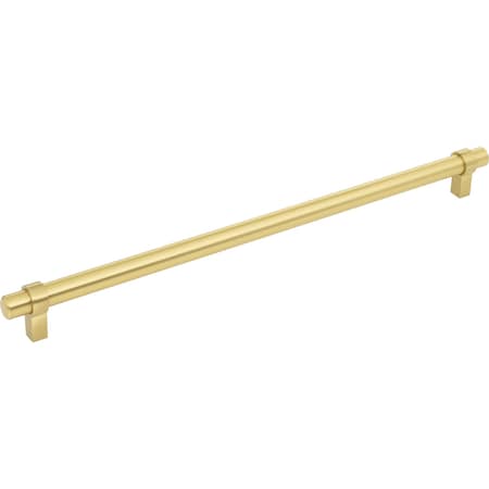 Jeffrey Alexander 319 mm Center-to-Center Brushed Gold Key Grande Cabinet Bar Pull 5319BG